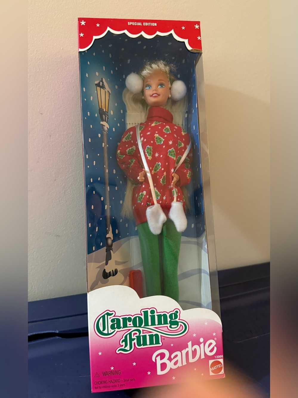 Barbie Holiday Caroling Doll - Red Sweater & Green Pants